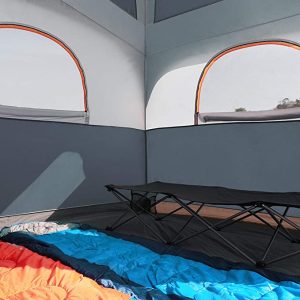 interior of best tent for camping with dogs