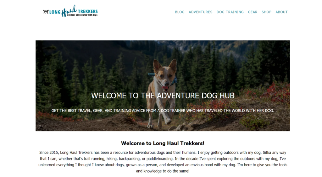 Long Haul Trekkers is one of the best dog adventure blogs and profiles with useful resources.